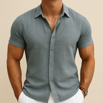 Men's Summer Cotton Linen Shirt