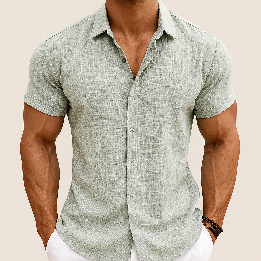 Men's Summer Cotton Linen Shirt