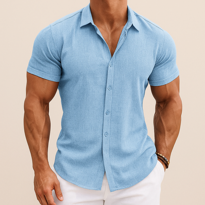 Men's Summer Cotton Linen Shirt