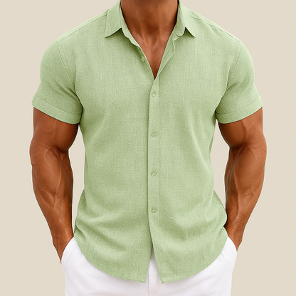 Men's Summer Cotton Linen Shirt