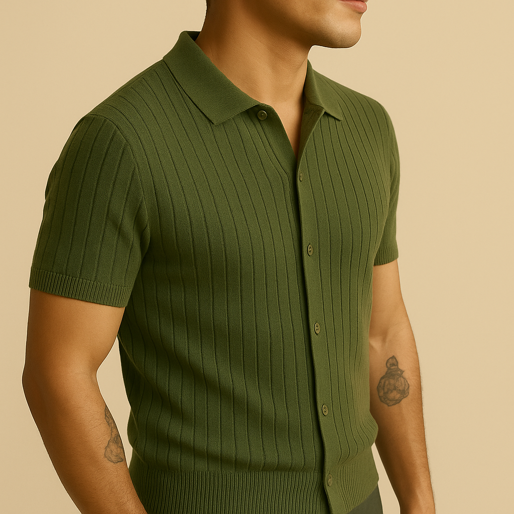 Men’s Hollow Knit Summer Shirt